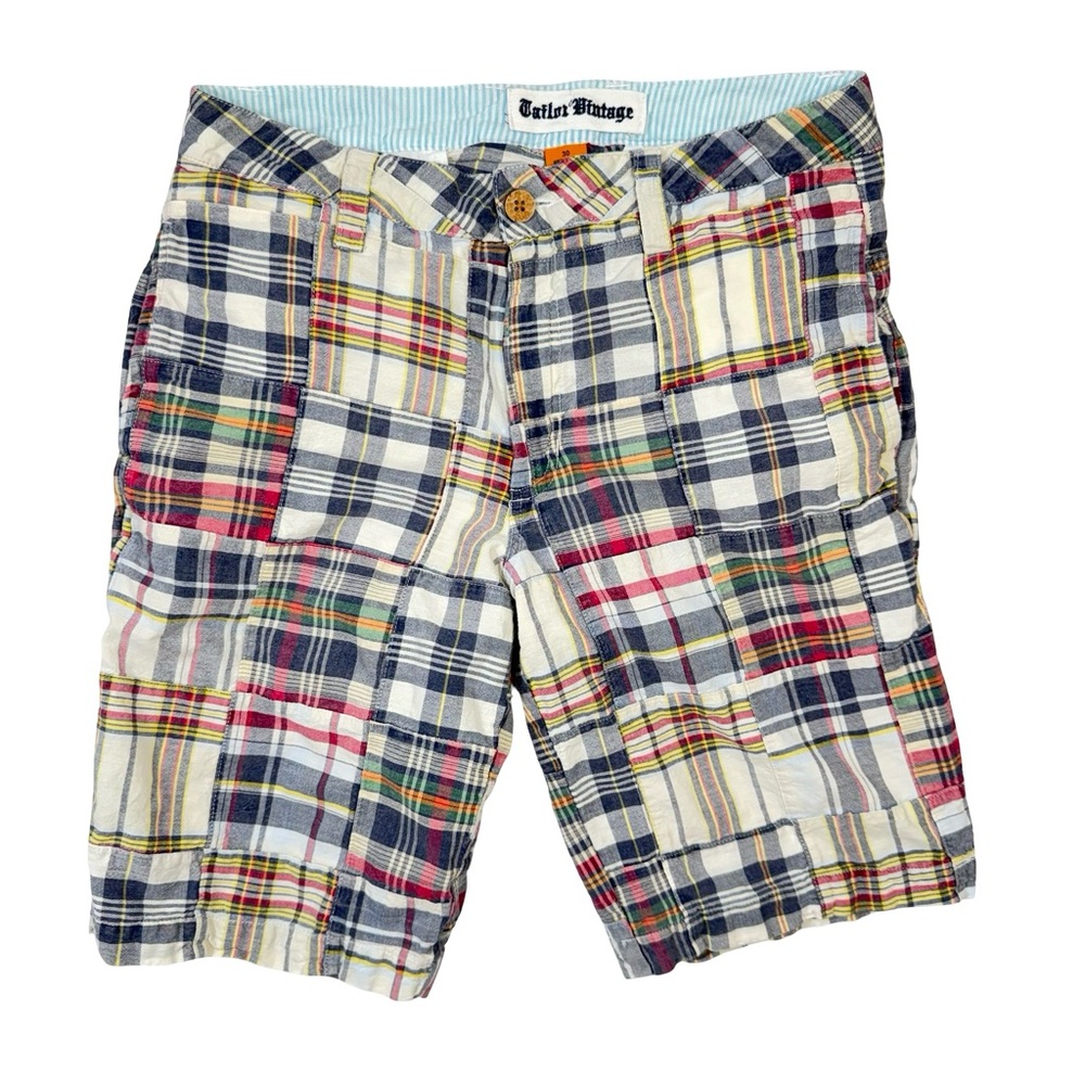 Tailor Vintage Multicolor Plaid Men’s Cotton Shorts
